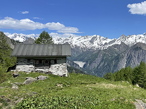 Baita e panorama