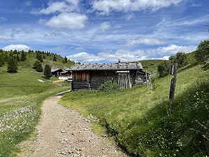 Lasciato il Rifugio Arnika riprendiamo il cammino