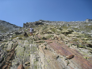 Roccette salendo al bivacco