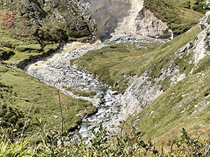 Il Torrente Murinascia Grande sul fondovalle