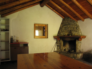 Interno del bivacco
