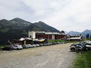 Uno dei parcheggi a San Simone