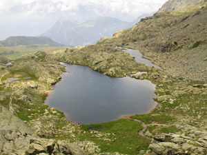 Il pi alto dei Laghi di Campagneda e un suo satellite