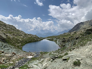 Il lago successivo a forma di goccia