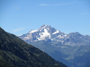 Dal rifugio zoom sul Disgrazia