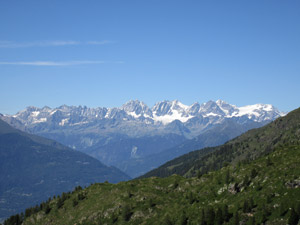 ... e sul gruppo del Bernina