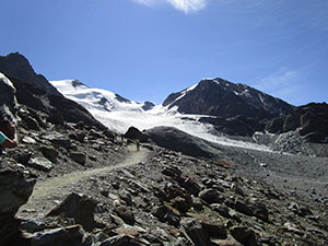 Vista sul ghiacciaio del Cevedale