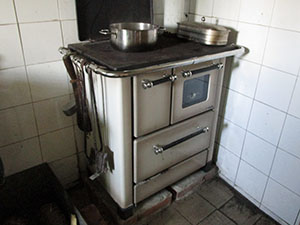 La stufa in cucina