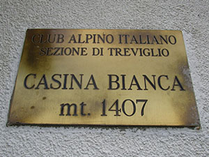 La targa della Casina Bianca