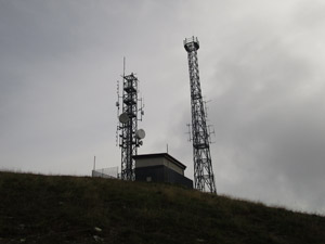 Le antenne sulla cima del M. Pora