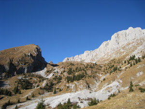 Panorama verso il bivacco