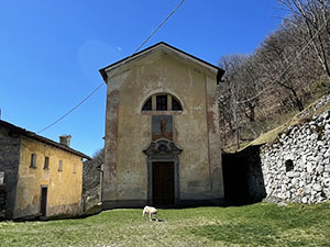 La chiesa di S. Giovanni Battista a Codera (m. 825)