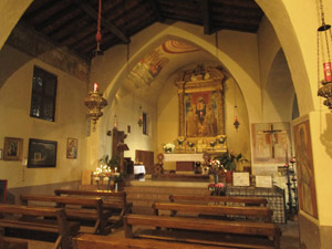 Interno del santuario