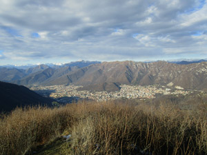 Panorama dalla vetta su Lumezzane