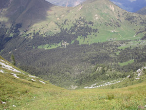 La via di salita (nord)