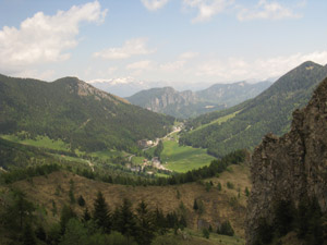 Panorama verso valle