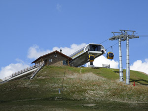 Stazione di arrivo della cabinovia