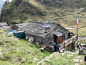 Il retro del rifugio