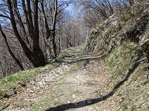 La sterrata tra Fordeccia e Piazza Lunga