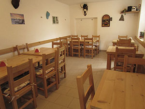 Interno del rifugio