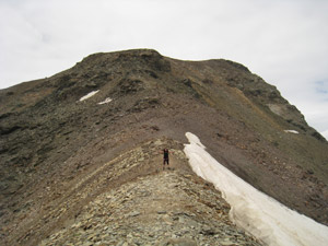 In cresta verso il M. Confinale