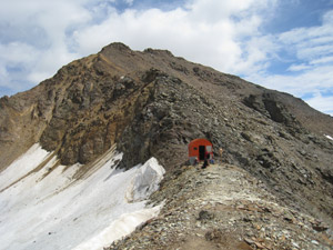 In cresta verso la Cima della Manzina