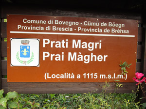 Secondo itinerario: da Prati Magri