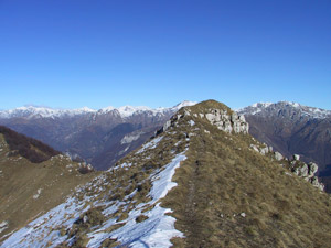 La cresta tra le due cime