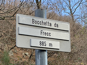 Passiamo dalla Bocchetta da Frecc