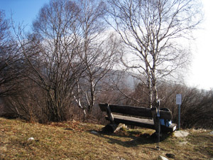 Panchina in posizione panoramica