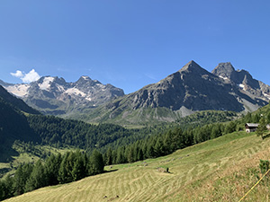 Panorama poco dopo il parcheggio P4