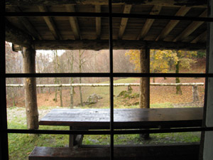 La veranda vista dalla finestra