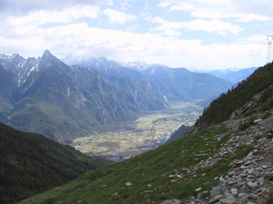 Panorama dal bivacco