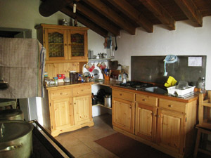 Interno del bivacco - cucina