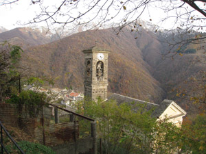 Biegno, la chiesa nei cui pressi inizia il I itinerario