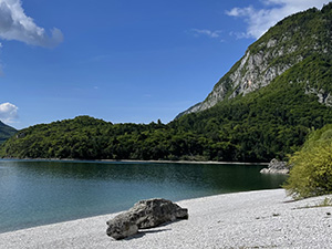 La parte terminale della spiaggia