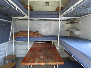 Interno del Bivacco Frattini