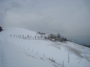 Panorama invernale sulla Baita Palazzo