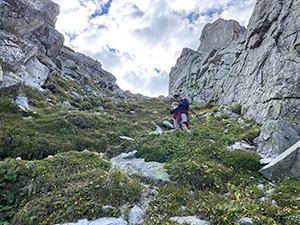 Discesa sul versante opposto