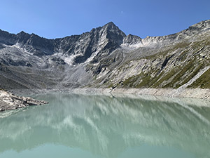 Il Lago Pantano visto dalla diga