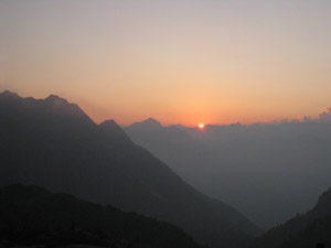 Tramonto al Rifugio Gheza