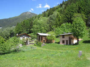Alcune della case di Pratella