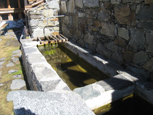 La fontana accanto al rifugio