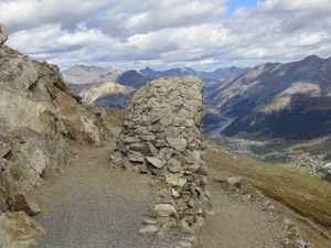 Il baitello-gabinetto con vista panoramica