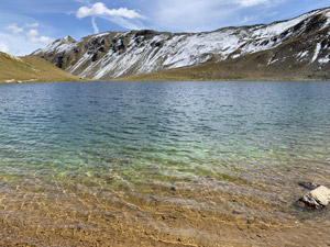 Il Lago del Monte visto dal bivacco