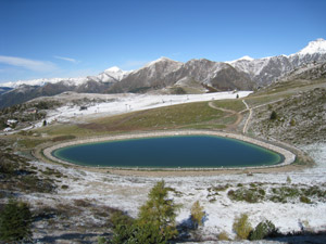 Il laghetto visto dalla Bocchetta di Pesciola