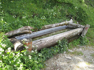 La fontana poco prima del bivacco