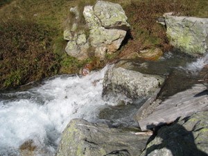 Il torrente emissario del Lago del Diavolo