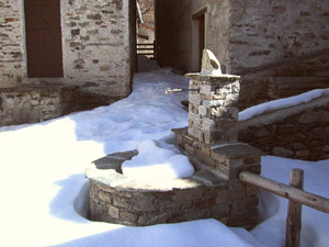 La fontana presso il rifugio