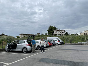 Il parcheggio in Via Tito Speri